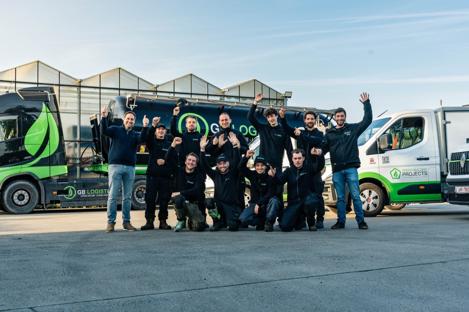 Het enthousiaste team van Green Building Projects